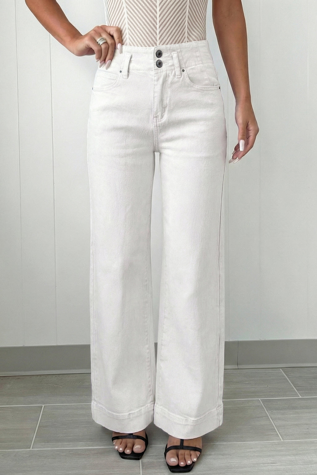 High Waist Wide Leg Jean