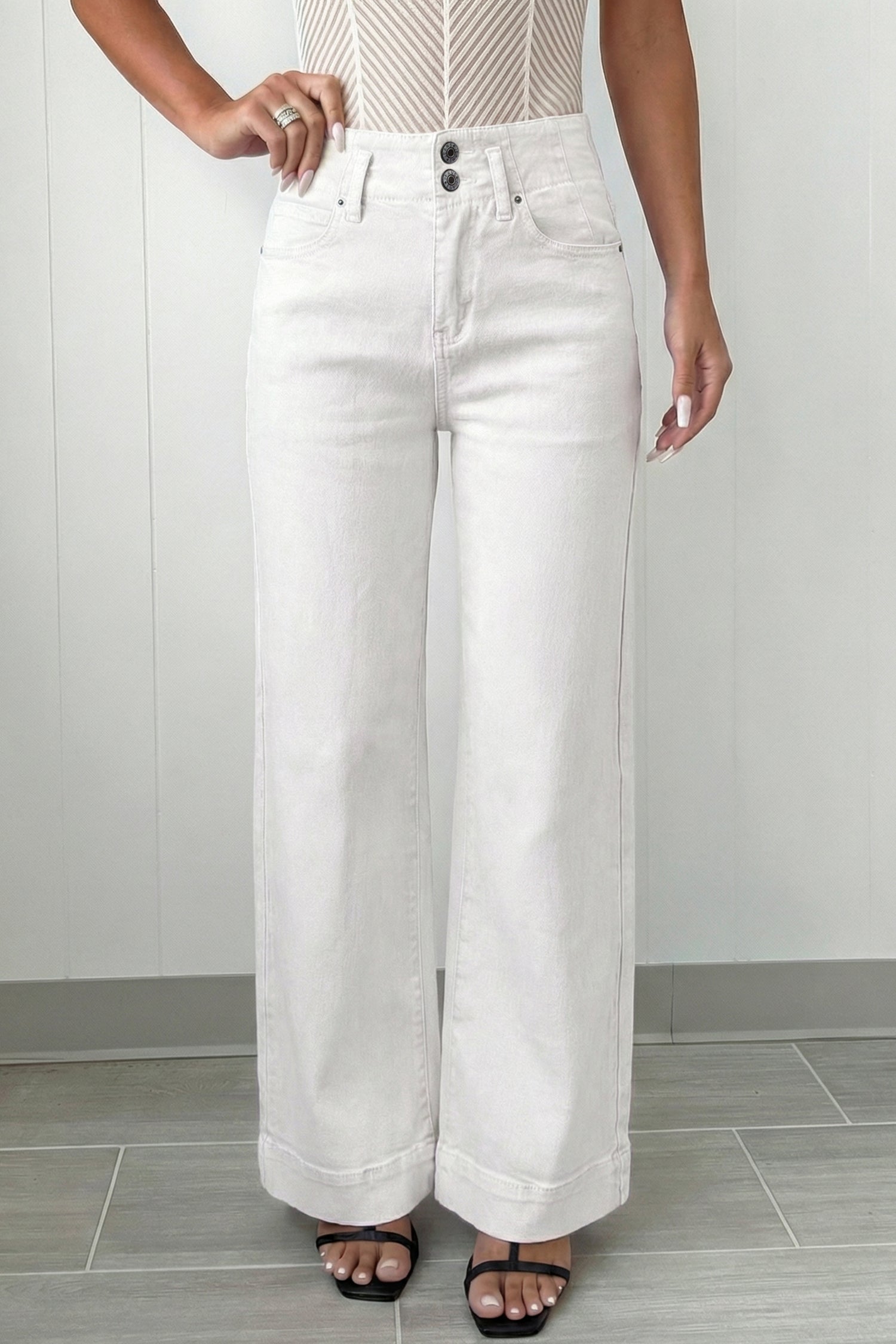 High Waist Wide Leg Jean