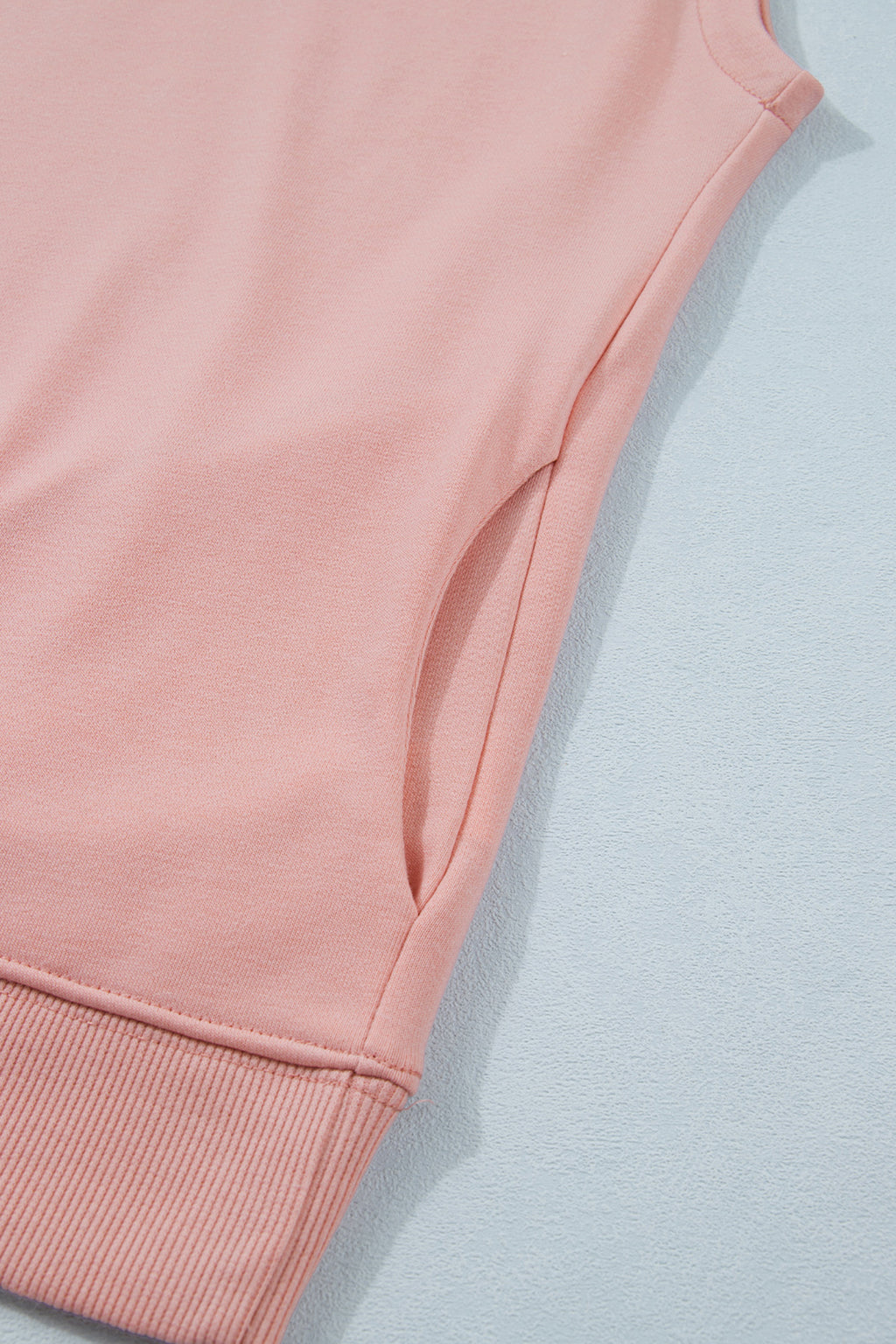 High Neck Cap Sleeve Loose Top