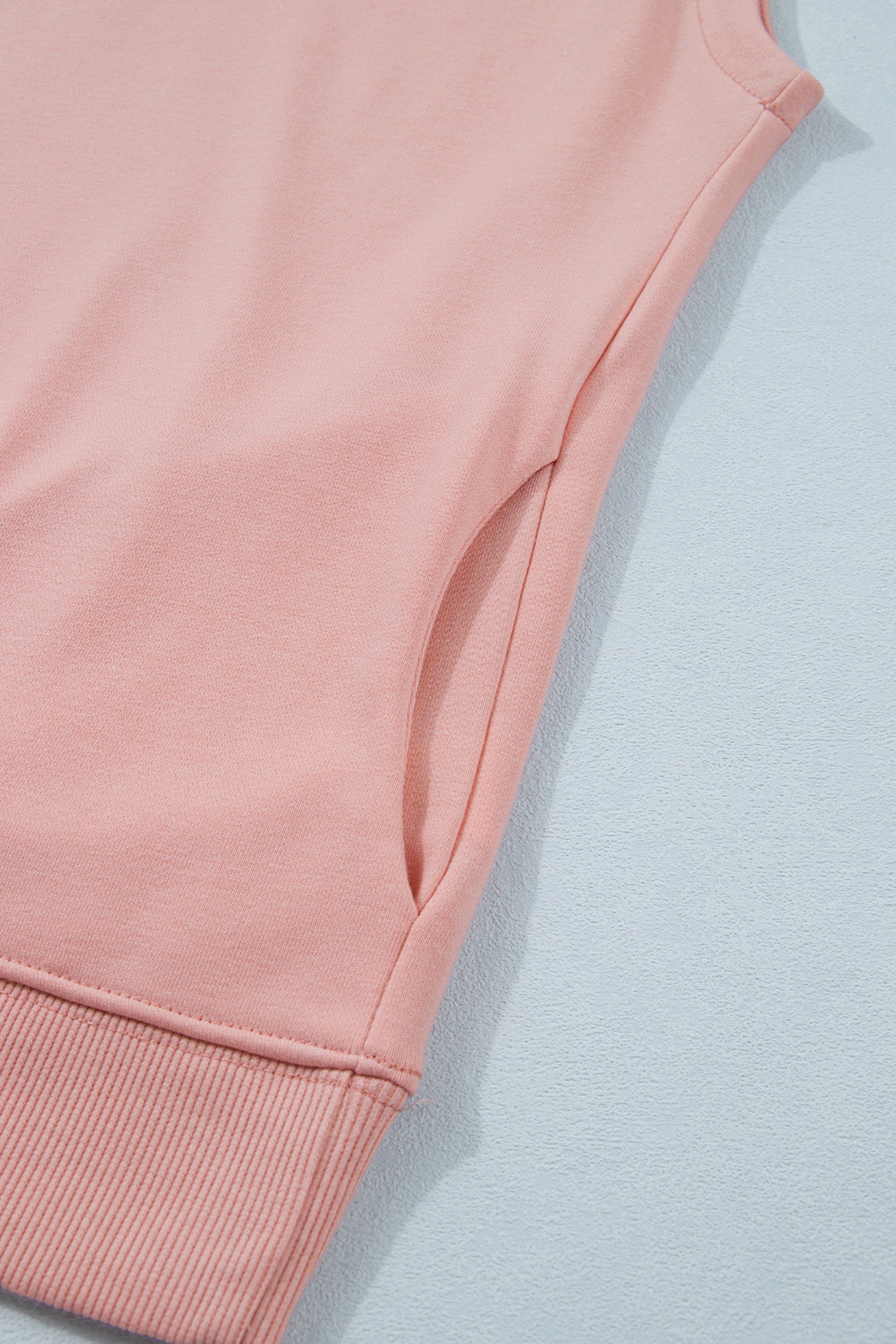 High Neck Cap Sleeve Loose Top