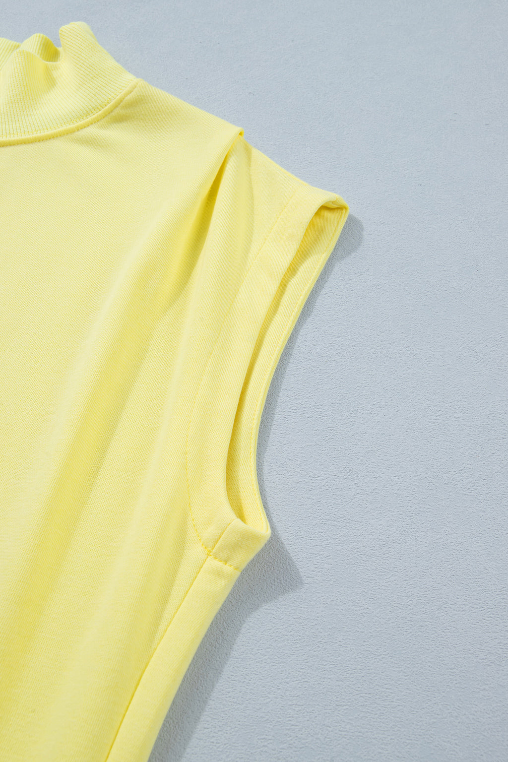 High Neck Cap Sleeve Loose Top