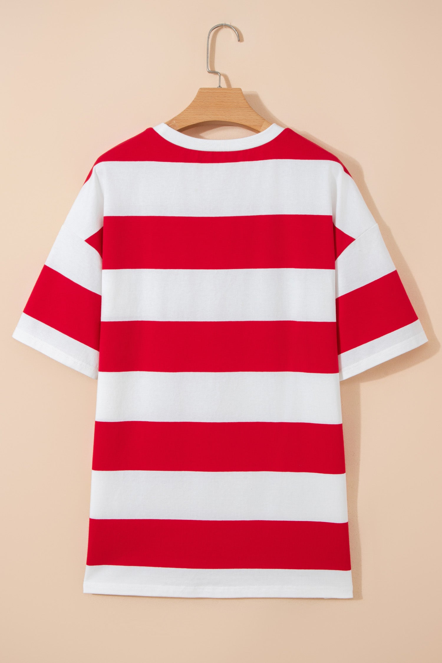 Striped Color Block Oversize Tunic Tee