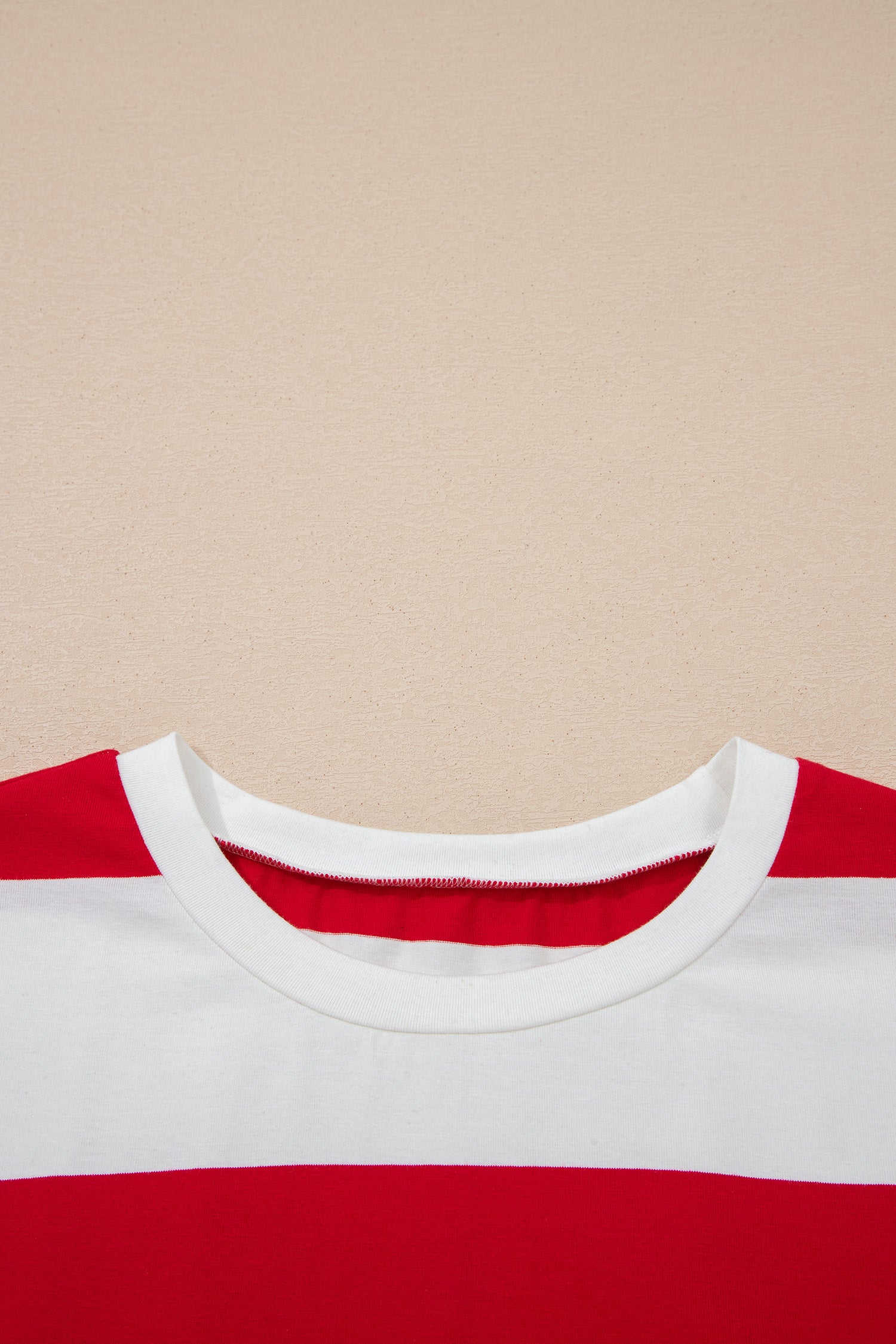 Striped Color Block Oversize Tunic Tee