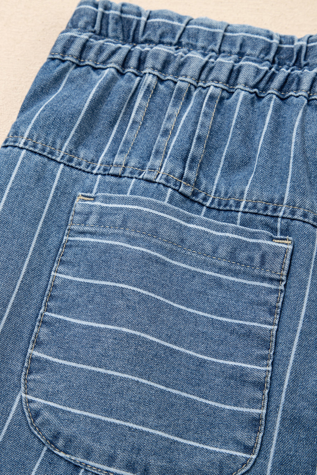 Drawstring Wide Leg Jeans