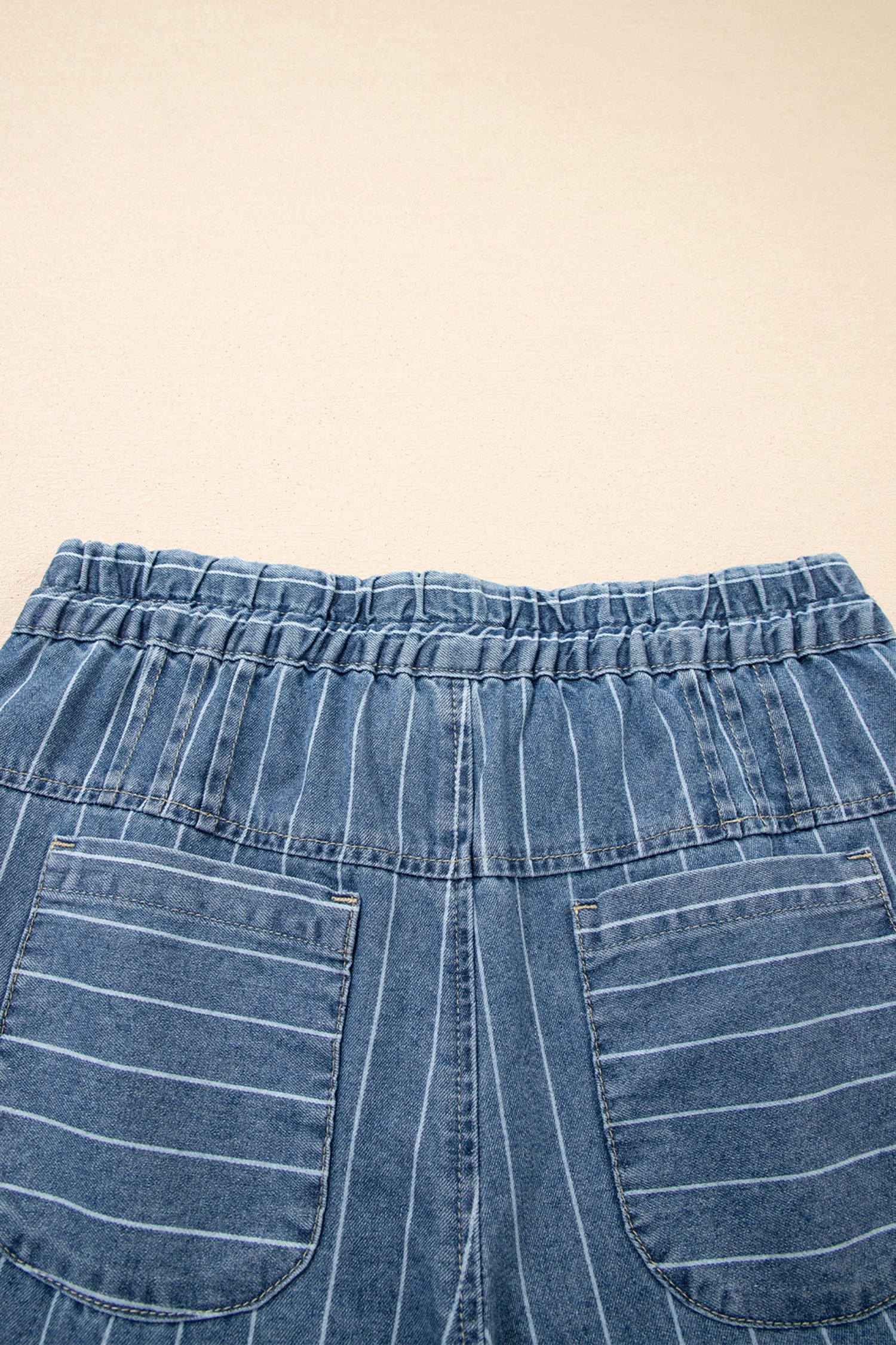 Drawstring Wide Leg Jeans