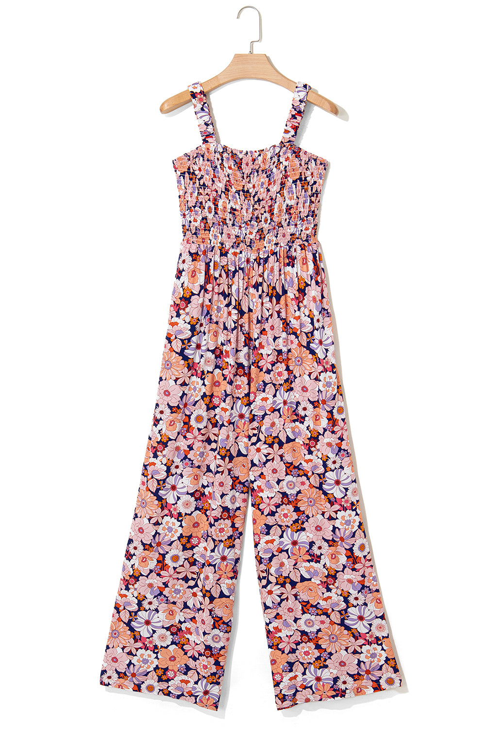 Flowy Wide Leg Floral Jumpsuit