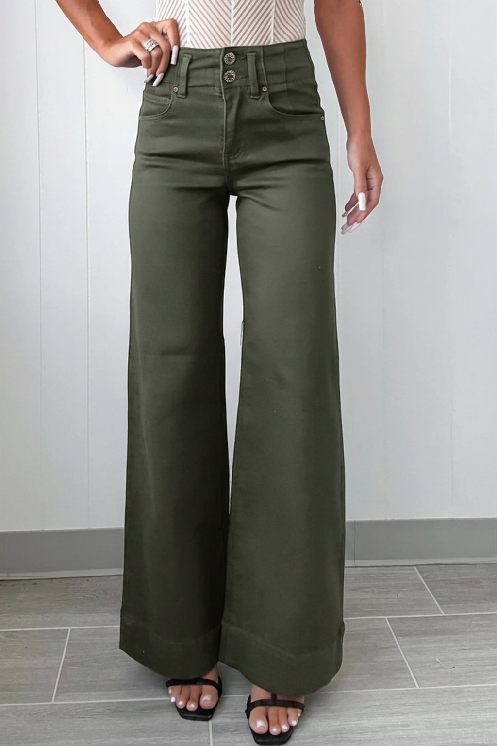 High Waist Wide Leg Jean