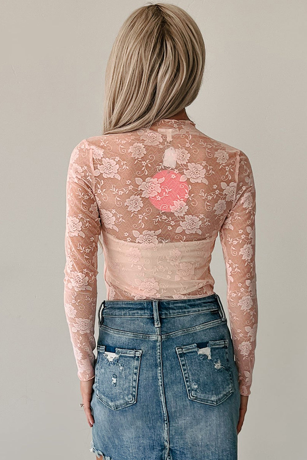 Floral Lace Mesh Top
