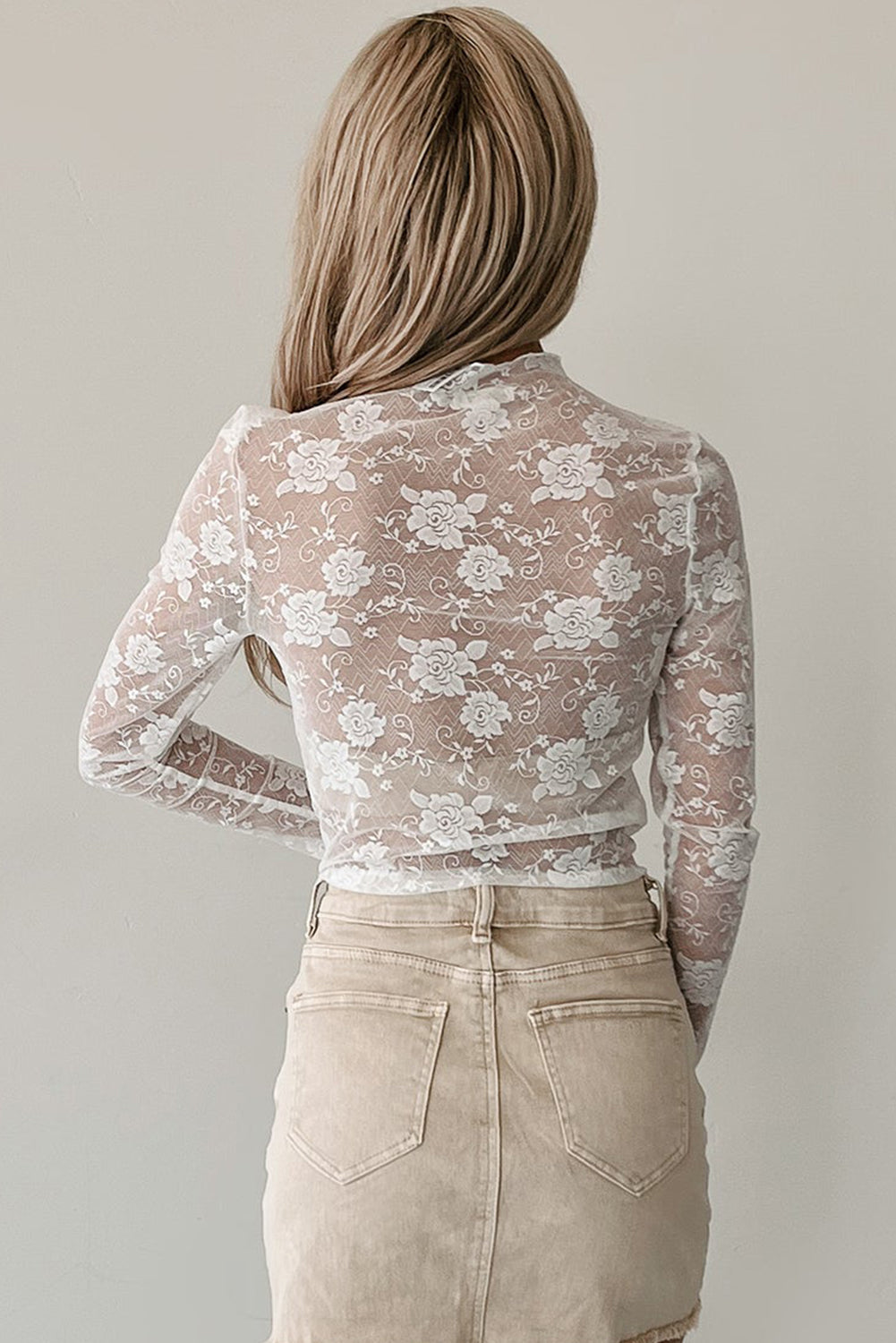 Floral Lace Mesh Top