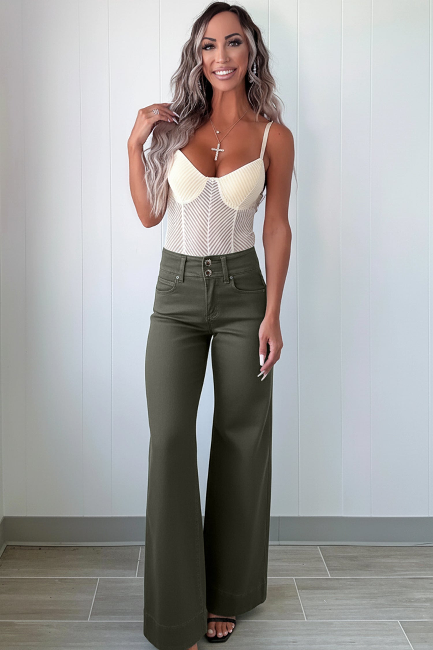 High Waist Wide Leg Jean