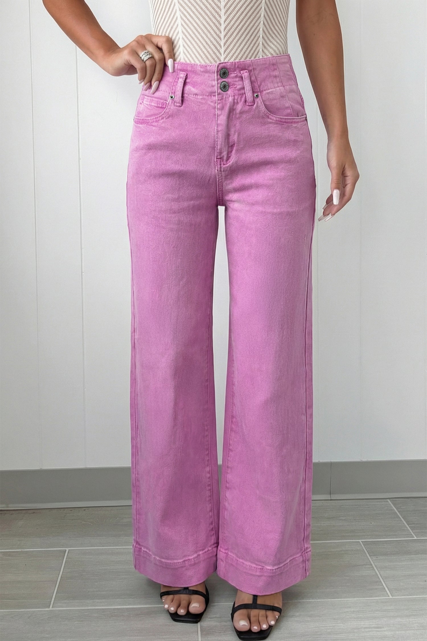 High Waist Wide Leg Jean